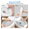 Medium-sized Soft Thicker Warmer Toilet Seat Cover Washable, Toilet Seat