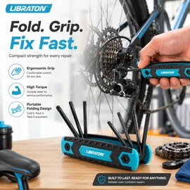 Folding Allen Wrench Set for Household Repairs – Chrome Vanadium Hex & Torx Key Kit with Grip Handle