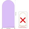 AIBIIN 3.2 x 7.8ft Purple Round Bow Backdrop 2 Sided