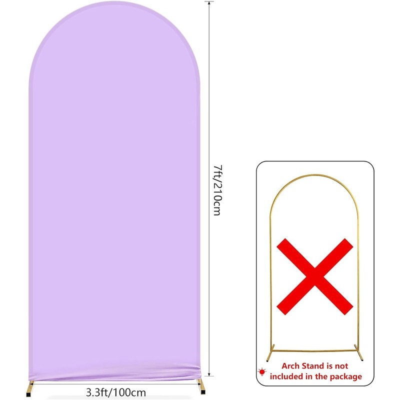 AIBIIN 3.2 x 7.8ft Purple Round Bow Backdrop 2 Sided