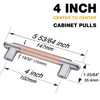 TRUSTMI Cabinet Pulls 10 Packs 4-Inch Hole Center Solid Metal