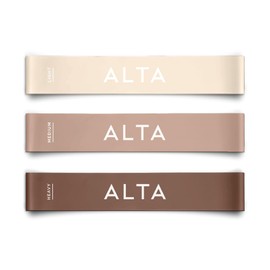 ALTA Mini Loop Bands for Exercise - Premium Durable Latex - Small Resistance Bands for Women, Booty Bands for Working Out, Leg Stretch Loops for Physical Therapy, Pilates Exercise Mini Bands Set