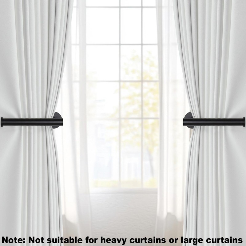 2Pcs Curtain Holdbacks, Screw-in Curtain Tiebacks Curtain Tie Backs Curtain
