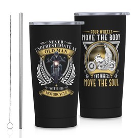 Vagaus Motorcycle Gifts for Men, Motorcycle Tumbler 20oz, Motorcycle Gifts, Gifts for Motorcycle Lovers, Motorcycle Gifts for Dad Husband, Best Gifts for Motorcycle Riders Men