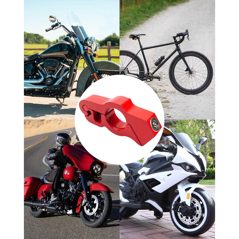 Greluma 1 x Robust Motorcycle Lock, Anti-Theft, Adjustable Bicycle Handlebar