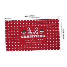 ULTECHNOVO Christmas Tablecloth Rectangle Cover Washable Holiday Table Decor for Dining Tables Festive Blend for Parties Home Decor