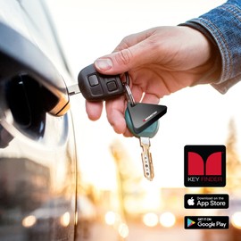 Monster Bluetooth Security and Anti-Loss Tracker, Clips to Anything, Anti-Theft Device, Portable, Location Monitor, Downloadable App for Your Phone Or Tablet, Track from Up to 75 Feet Away