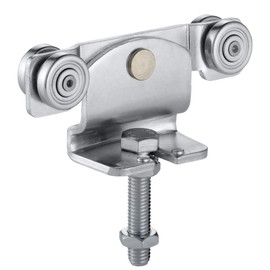 Gedotec Helm Agrar Rollapparat 171 Drive, Height-Adjustable, Double Pair for Steel Runners, Sliding Gate, Track Rollers Profile 100, Made in Germany, Pack of 2 – Wheels for Sliding Door Fitting