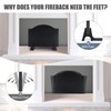 INNO STAGE Cast Iron Fireback Feet - Durable Fireplace Fireback