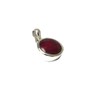 Art Gecko Small Round Pink RUBY Sterling Silver 925 Gemstone