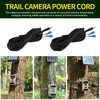 Trail Camera Battery Power Cable 15FT/4.6M DC External Power Cord