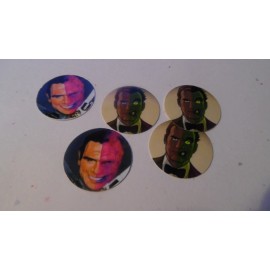 Unbranded Pre Cut One Inch Bottle Cap Images TWO FACE Free Ship - photo, 25 images