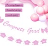 Pink Glitter Graduation Banner Decorations Supplies, Exquisite Hanging Glitter Graduation