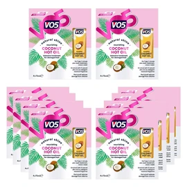 VO5 Nourishing Coconut Hot Oil Natural Shine and Intensive Pre Wash Treatment for Dry and Damaged Hair Reduces Breakage from Brushing also Suitable for Colour-Treated Hair, 4x15ml (Buy 10)