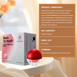 Perlas Hidratantes y Reafirmantes Íntimas Femeninas, 10 Cápsulas de Gel Natural, 500mg
