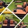 NOKINS Golf Cart Diamond Flip Armrest with Cup Holder, No
