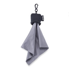 Carson Stuff-It Microfiber Lens Cloth Cleaning System For Eyeglasses, Smartphones, Tablets, Optics, Lenses, Cameras and More - Black (SN-40BKAM)