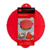 Luciano Housewares Multifunctional Frying Pan Silicone Splatter Screen, Red, Large