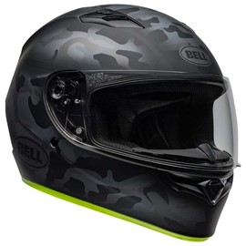 BELL Qualifier Full-Face Motorcycle Helmet (Matte Stealth Hi-Vis/Camo - X-Large)