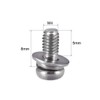sourcing map M4 x 8mm Stainless Steel Phillips Pan Head