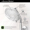 American Standard 9038074.295 Spectra Fixed 4-Function Adjustable Shower Head 7-inch
