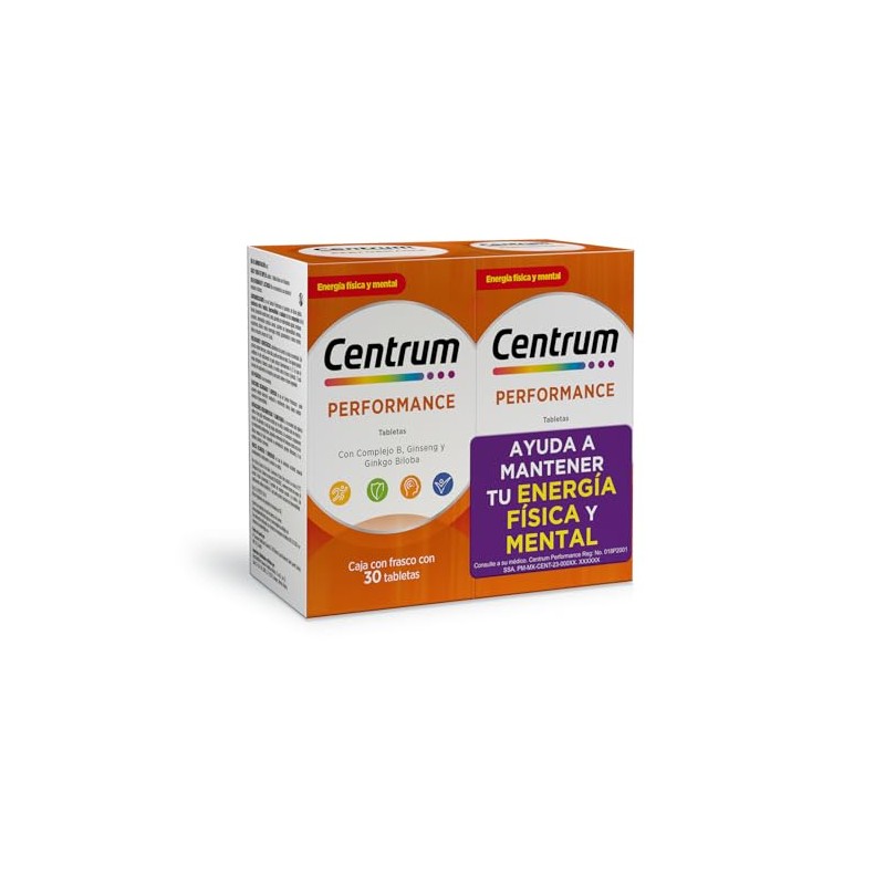 Centrum Performance Multivitaminico, Con Complejo B y Magnesio, 2 pack