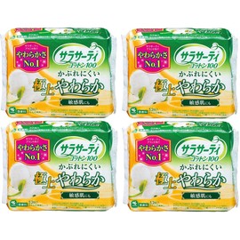 [Bulk Purchase] Sarasati Cotton 100% Ultra Soft Fabric Sheet Anti-Rash, Unscented, 52 Sheets x 4 Packs