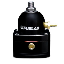 Fuelab 51501-1 Universal Black EFI Adjustable Fuel Pressure Regulator,Small