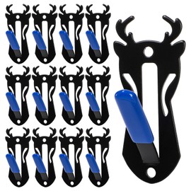 ZENFUN 12 Packs Mount Skull Hanger, Deer Skull Hanger, Pronghorn Style Deer Head Hanger, Mount Bracket Wall Mount, Skull Hooker with Simple Easy Installation Kits, Antler Mounting Kit for Antelope