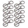 10Pcs Key Chain Plating Non Fading Simple Keychain Bag Buckle