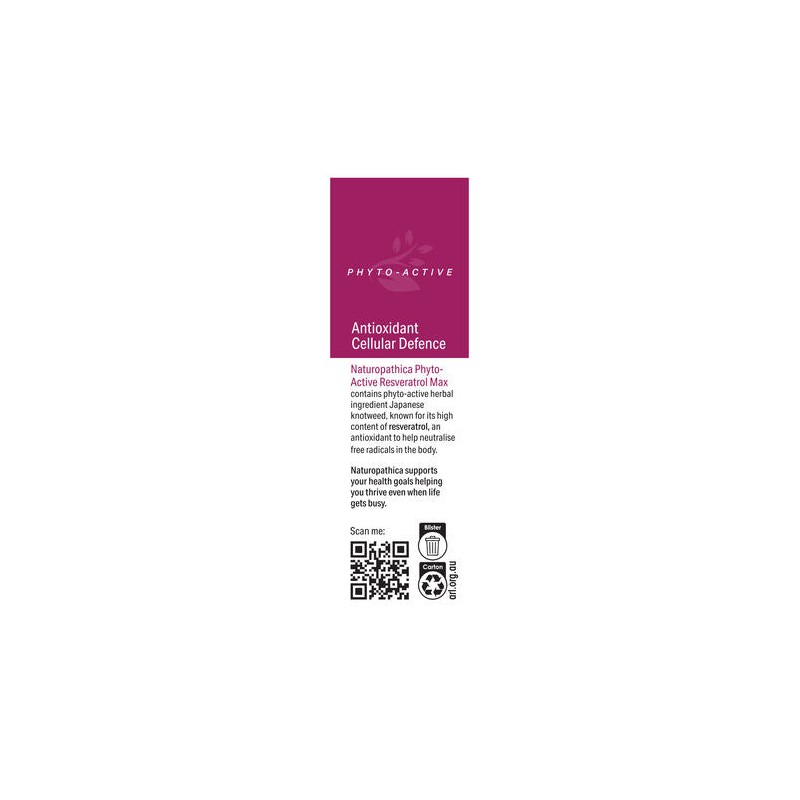 Naturopathica Resveratrol Max Anti-Ageing 30 Tablets
