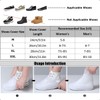 MLUUHK Waterproof Shoe Covers, Reusable Shoe Covers Non-Slip Shoes Boots
