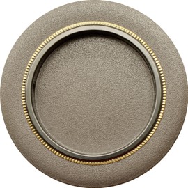 Fusuma Pull Handle, 1 Piece, Blunt Color (Pearl Black x Gold Edging), Fusuma Pull Round, Bottom Dimensions 1.9 inches (49 mm), Japanese Modern, Western-style [Easy Installation, Pull Nail Included]