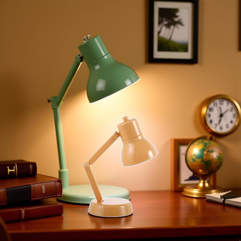 Tiosen LED Mini Table Lamp, Fold-able Night Reading Book Lamps