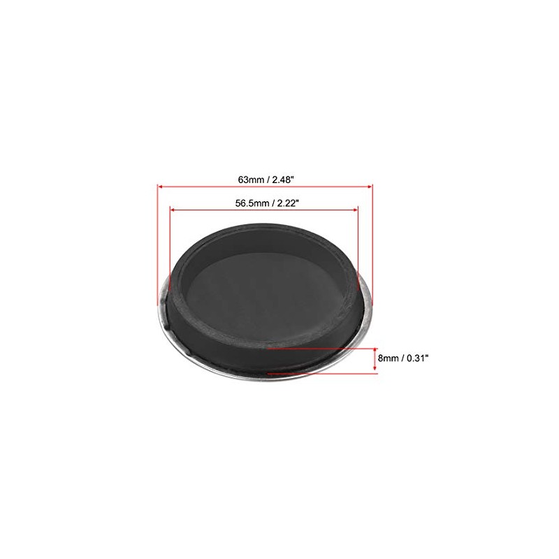 sourcing map Rubber Sink Plug Drain Stopper Fit 56mm with