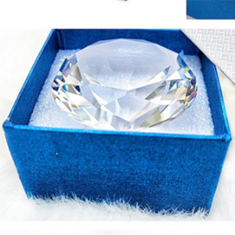 Mircube 60mm K9 Crystal Diamond Paperweight Decorative Rainbow Maker Prism