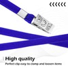 XHDA 100PCS Blue Lanyards for Neck, Lanyards for ID Badge,