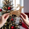 Wooden Christmas Ornament, Reindeer Skeleton Christmas Ornament (TO24)