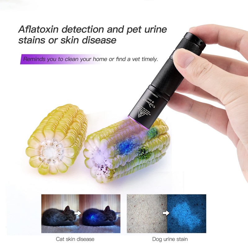 Black Light Flashlight 365NM UV Flashlight TactEagle UVA_T3 for Pet