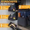 TICONN Heavy Duty Tool Bag with Multi-Pockets, Portable Tool Box