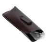 Large Soft Syn.Leather Slip-in Case w/Clip Safety Eyewear Brown 7.25"