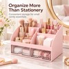Desktop Organizer with Drawers for Office Supplies – Multi-Compartment Storage