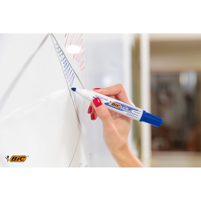 BiC Velleda 1701 Bullet Tip Whiteboard Markers - Assorted (Pack
