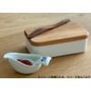 World Create viv Hasamiyaki Sauce Pot & Spoon, Beige Kotori