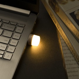 VICBOND USB Night Light, USB LED Light, Energy-saving Light, Compact LED Bulb, Portable Lighting, Ambient Lighting, Decorative Lamp, Mini Usb Light for Car, Bedroom, Nursery, Bathroom (Warm,20Pcs)