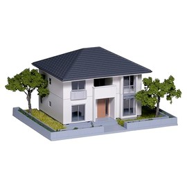 KATO N Gauge House with Garden 2 White Diorama Supplies 23-404D