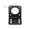sourcing map Motor Bracket Motor Mounting Holder 68x65x68mm Black for