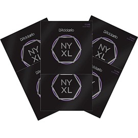 D'Addario NYXL1149 Nickel Wound Electric Guitar Strings, Medium, 11-49 6-pack