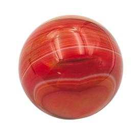 Pandiui23 Natural Polished Red Agate Ball, Polished Crystal with Energy Properties, Polished Sphere (Red Agate, 3CM)