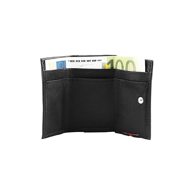 Excellanc 3000170 Unisex Mini Wallet Real Leather Landscape Format 9.5